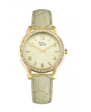 Zegarek damski, Pierre Ricaud, P21068.1V51QZ, Kolor koperty: żółte złoto, pasek