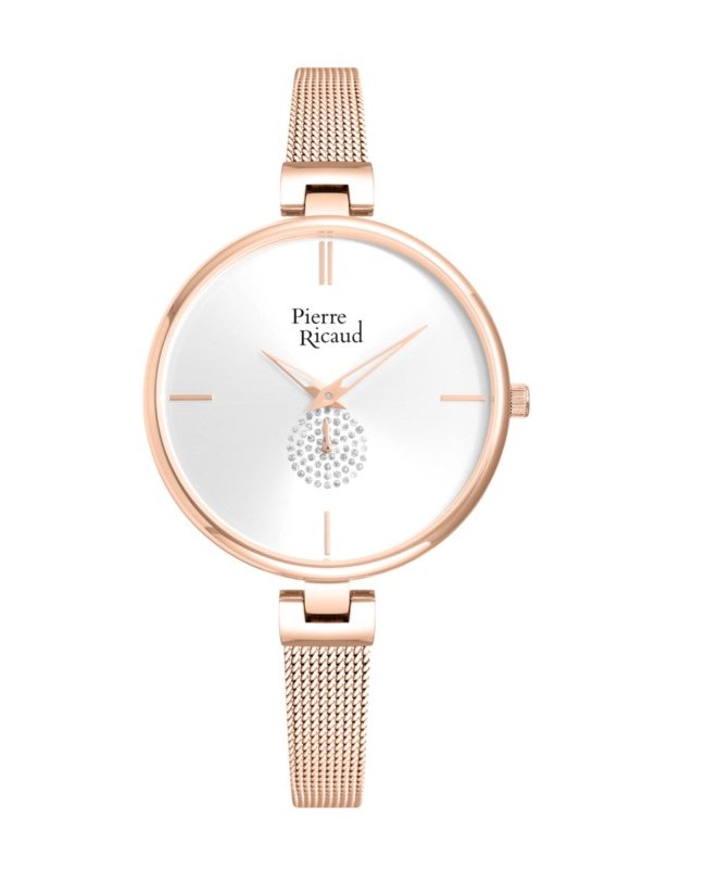 Zegarek damski, Pierre Ricaud, P22108.91R3Q, Kolor koperty: różowe złoto, bransoleta