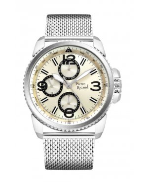 Zegarek męski, Pierre Ricaud, P60026.515VQF-SET, Kolor koperty: srebrny, bransoleta typu mesh