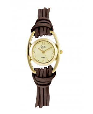 Zegarek damski, Pierre Ricaud, P22019.1B71Q, Kolor koperty: żółte złoto, pasek