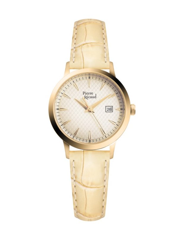 Zegarek damski, Pierre Ricaud, P51023.1V11Q, Kolor koperty: żółte złoto