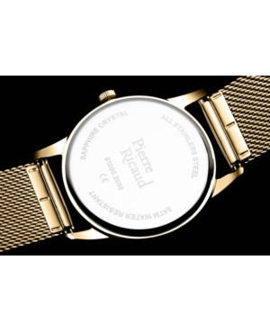 Zegarek męski, Pierre Ricaud, P91090.1121Q, Kolor koperty: żółte złoto, pasek, kwarcowy