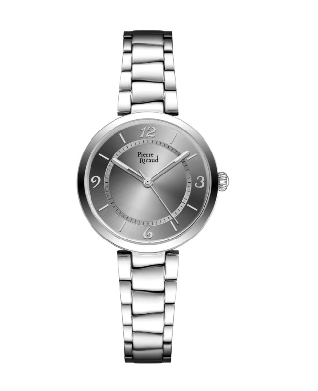 Zegarek damski, Pierre Ricaud, P22070.5156Q, Kolor koperty: srebrny, bransoleta, kwarcowy