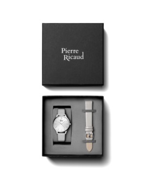 Zegarek damski, Pierre Ricaud, P22045.5163Q - SET, Kolor koperty: żółte złoto, pasek, kwarcowy