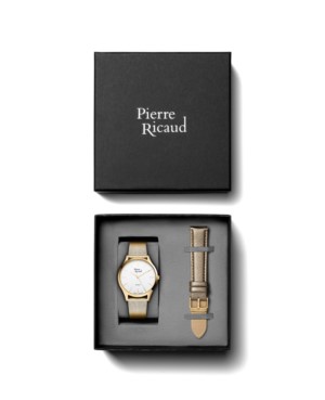 Zegarek damski, Pierre Ricaud, P22000.1113Q- SET, Kolor koperty: żółte złoto, pasek, kwarcowy